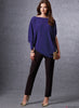 Vogue Pattern V1665 Misses' Top, Skirt & Trousers