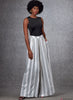 Vogue Pattern V1685 Misses' Wide Leg Trousers
