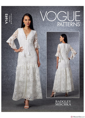 Vogue Pattern V1693 Misses' Special Occasion Dress