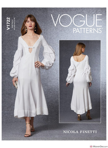 Vogue Pattern V1722 Misses' Special Occasion Dress