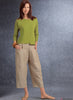 Vogue Pattern V1731 Misses' Deep-Pocket Skirt & Trousers