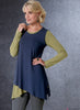 Vogue Pattern V1733 Misses' Shaped-Hemline Tops