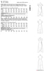 Vogue Pattern V1734 Misses' Wrap Dresses with Ties, Sleeve & Length Variations