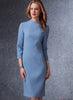 Vogue Pattern V1736 Misses' Lined Raglan-Sleeve Jacket & Funnel-Neck Dress