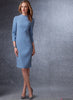 Vogue Pattern V1736 Misses' Lined Raglan-Sleeve Jacket & Funnel-Neck Dress