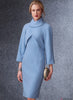 Vogue Pattern V1736 Misses' Lined Raglan-Sleeve Jacket & Funnel-Neck Dress
