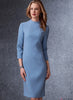Vogue Pattern V1736 Misses' Lined Raglan-Sleeve Jacket & Funnel-Neck Dress