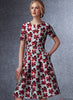 Vogue Pattern V1737 Misses' Fit-And-Flare Dresses with Waistband & Pockets