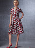 Vogue Pattern V1737 Misses' Fit-And-Flare Dresses with Waistband & Pockets