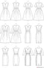 Vogue Pattern V1737 Misses' Fit-And-Flare Dresses with Waistband & Pockets