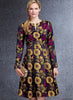 Vogue Pattern V1737 Misses' Fit-And-Flare Dresses with Waistband & Pockets
