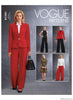 Vogue Pattern V1741 Misses' Jacket, Top, Dress, Trousers & Jumpsuit