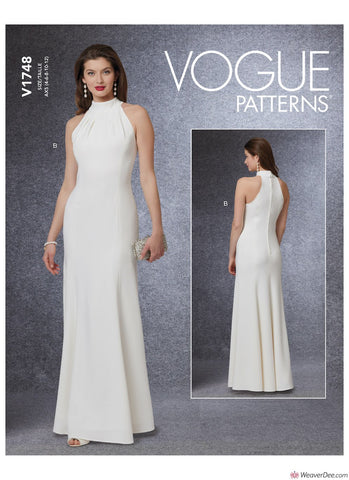 Vogue Pattern V1748 Misses' Special Occasion Dress