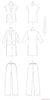 Vogue Pattern V1758 Misses' Vest, Jacket, Belt & Pants
