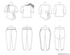 Vogue Pattern V1805 Misses' Tops & Trousers