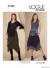 Vogue Pattern V1820 Misses' Top & Skirt