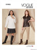 Vogue Pattern V1833 Misses' Top, Skirt & Trousers