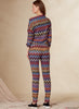 Vogue Pattern V1835 Misses' Tops, Trousers & Slippers