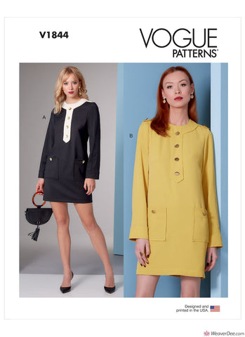 Vogue Pattern V1844 Dress (Misses' & Misses' Petite)