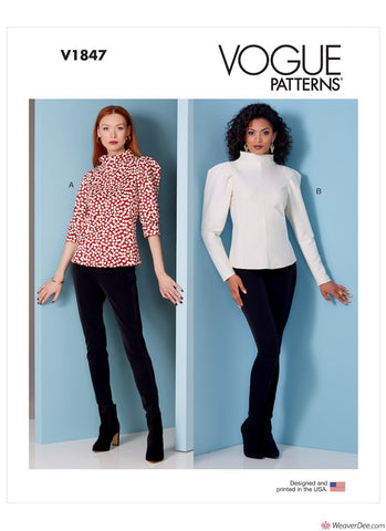 Vogue Pattern V1847 Top (Misses' & Misses' Petite)