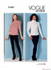 Vogue Pattern V1847 Top (Misses' & Misses' Petite)