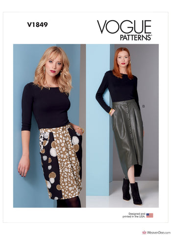 Vogue Pattern V1849 Misses' Skirt