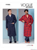 Vogue Pattern V1855 Men's Dressing Gown & Belt