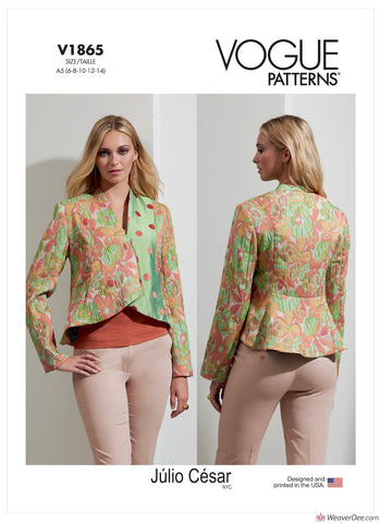 Vogue Pattern V1865 Misses' Jacket