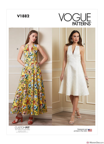 Vogue Pattern V1882 Misses' Dress