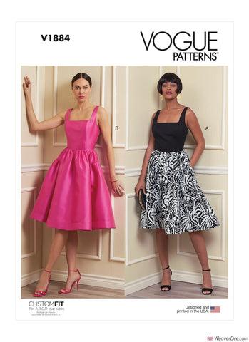 Vogue Pattern V1884 Misses' Dress