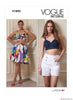 Vogue Pattern V1893 Misses' Top, Shorts & Skirt