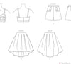 Vogue Pattern V1893 Misses' Top, Shorts & Skirt