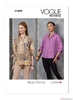 Vogue Pattern V1899 Misses' Shirts by Marcy Tilton