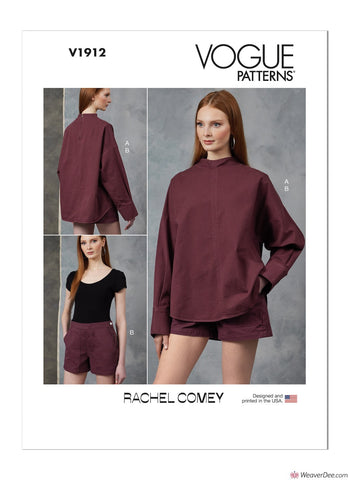 Vogue Pattern V1912 Misses' Top & Shorts by Rachel Comey