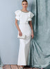 Vogue Pattern V1919 Misses' Full Length Dress with Belt by Badgley Mischka