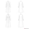 Vogue Pattern V1926 Misses' Coat in 2 Lengths with Collar Variations