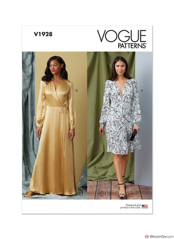 Vogue Pattern V1928 Misses' Nightgown in 2 Lengths