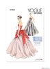 Vogue Pattern V1931 Vintage 1950s Misses' Dress & Overbodice with Pannier
