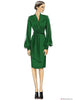 Vogue Pattern V8825 Misses' Bishop Sleeve Tunic, Dress & Trousers