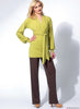 Vogue Pattern V8825 Misses' Bishop Sleeve Tunic, Dress & Trousers