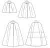 Vogue Pattern V8959 Misses' Round Collar Capes