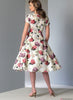Vogue Pattern V9106 Misses' Tiered & Ruffled Dress & Belt - Vintage 1950s