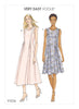 Vogue Pattern V9236 Misses' Released-Pleat Fit-&-Flare Dresses