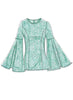 Vogue Pattern V9243 Misses' Princess Seam Tops With Flared Sleeve Variations