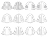 Vogue Pattern V9243 Misses' Princess Seam Tops With Flared Sleeve Variations