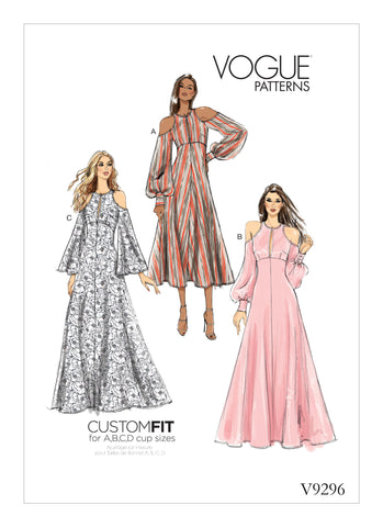 Vogue Pattern V9296 Misses' Dress