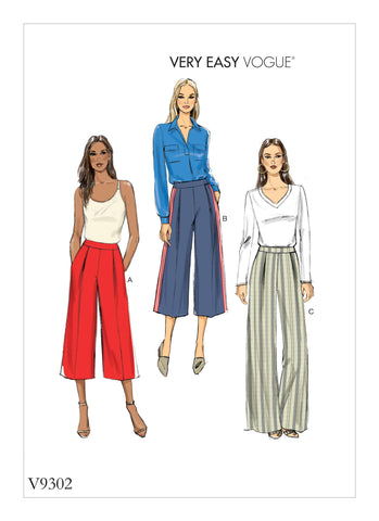 Vogue Pattern V9302 Misses' Trousers