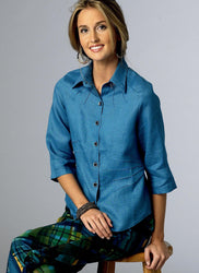 CLEARANCE • Butterick Pattern B6026 Misses' Radiating Pin-Tuck Tops