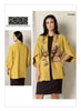 Vogue Pattern V1493 Misses' Tulip Banded-Sleeve Kimono Jacket