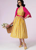 Vogue Pattern V8789 Vintage 1950s Full-Skirt Dresses & Cummerbund (Misses'/Misses' Petite)